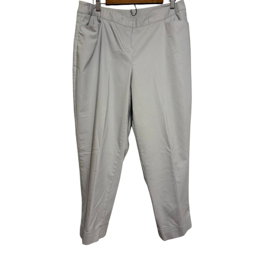 Lane Bryant dress pants slim leg gray 16
